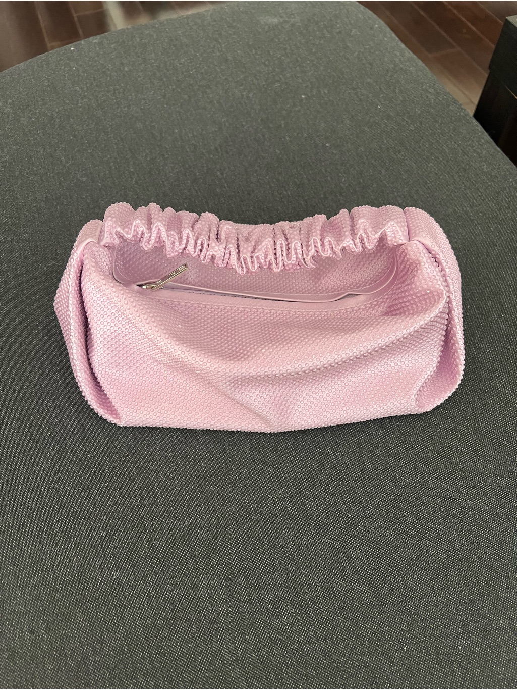 Alexander Wang Scrunchie Crystal-Embellished Mini Bag